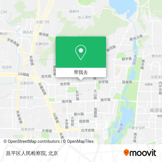 昌平区人民检察院地图