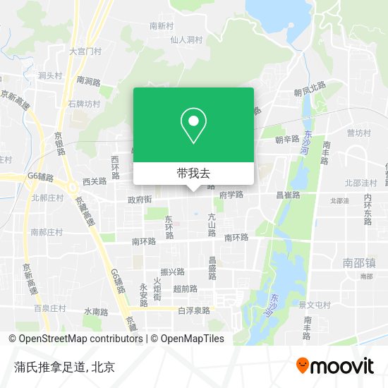 蒲氏推拿足道地图