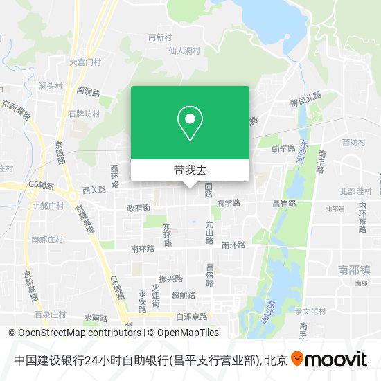 中国建设银行24小时自助银行(昌平支行营业部)地图