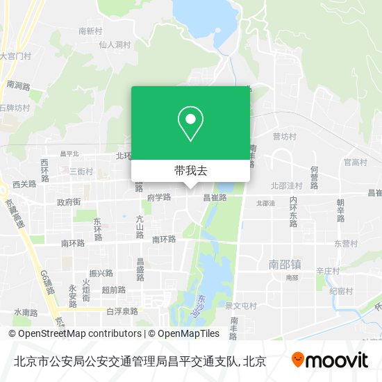 北京市公安局公安交通管理局昌平交通支队地图