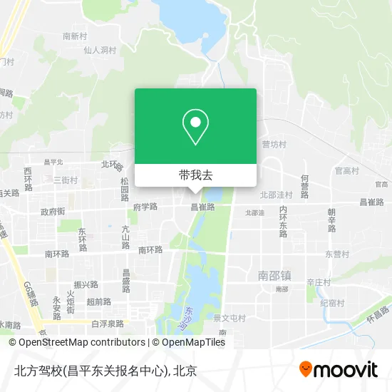 北方驾校(昌平东关报名中心)地图