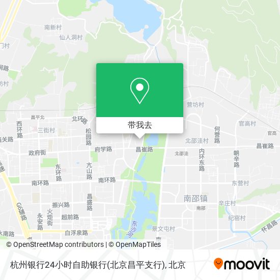 杭州银行24小时自助银行(北京昌平支行)地图