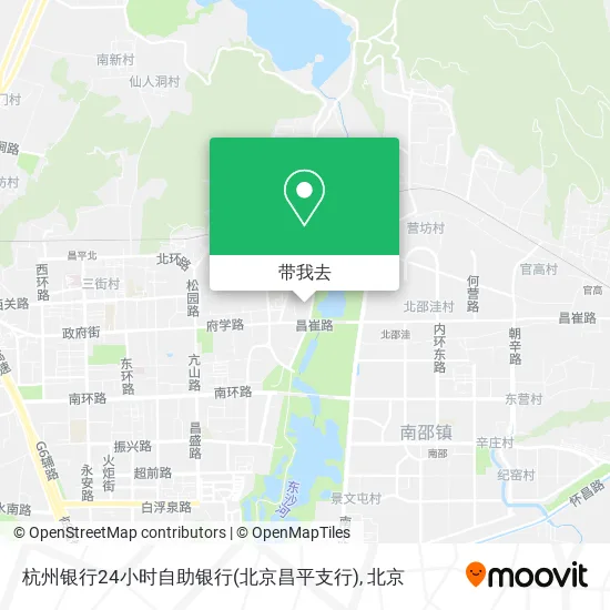 杭州银行24小时自助银行(北京昌平支行)地图