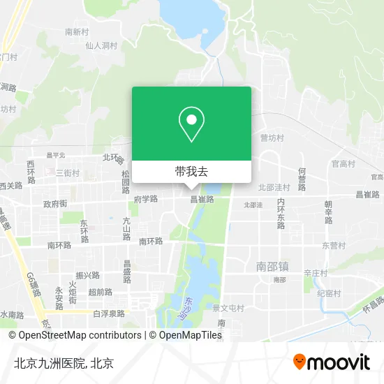 北京九洲医院地图