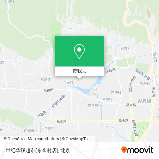 世纪华联超市(东崔村店)地图