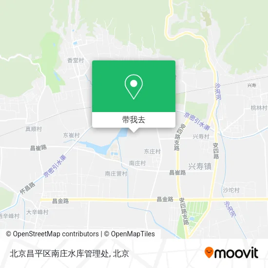 北京昌平区南庄水库管理处地图