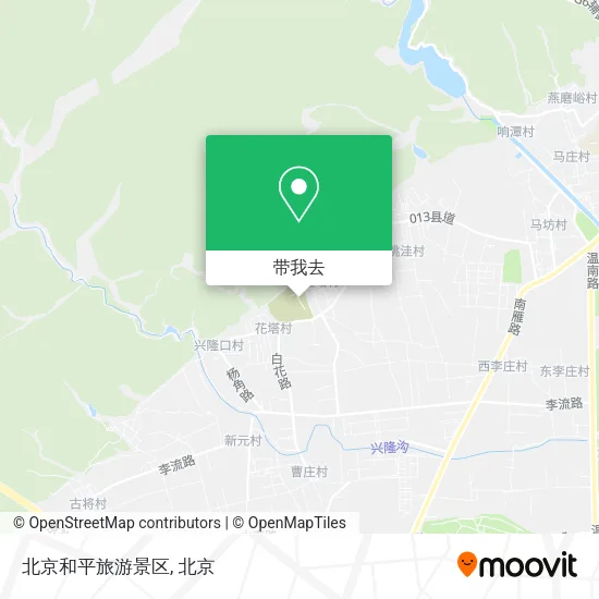 北京和平旅游景区地图