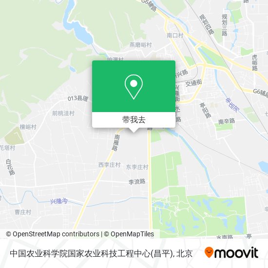 中国农业科学院国家农业科技工程中心(昌平)地图