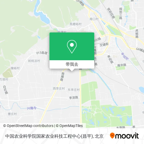 中国农业科学院国家农业科技工程中心(昌平)地图