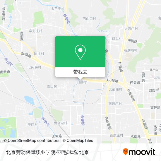 北京劳动保障职业学院-羽毛球场地图