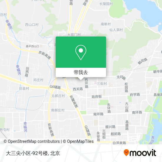 大三尖小区-92号楼地图