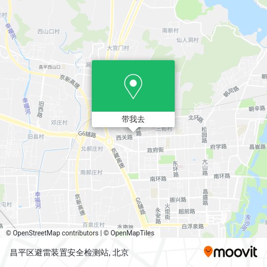 昌平区避雷装置安全检测站地图