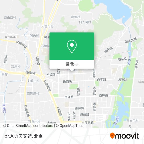北京力天宾馆地图