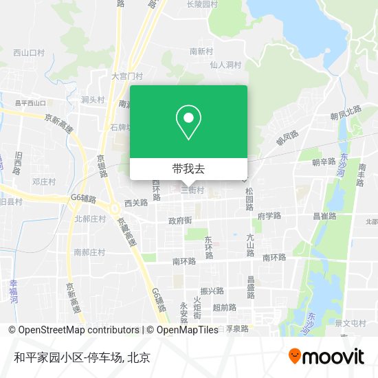和平家园小区-停车场地图