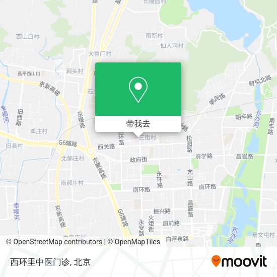 西环里中医门诊地图