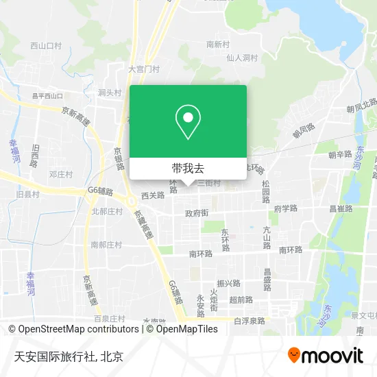天安国际旅行社地图