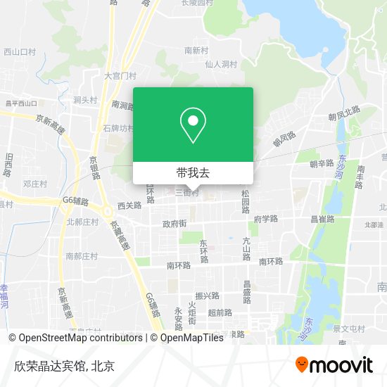 欣荣晶达宾馆地图