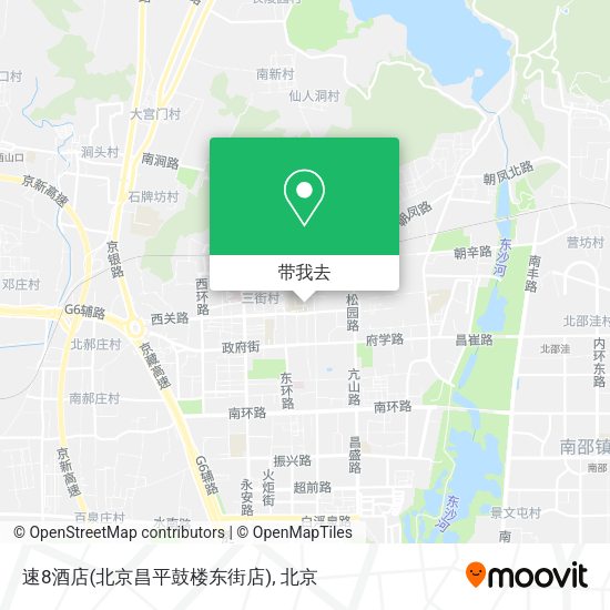 速8酒店(北京昌平鼓楼东街店)地图