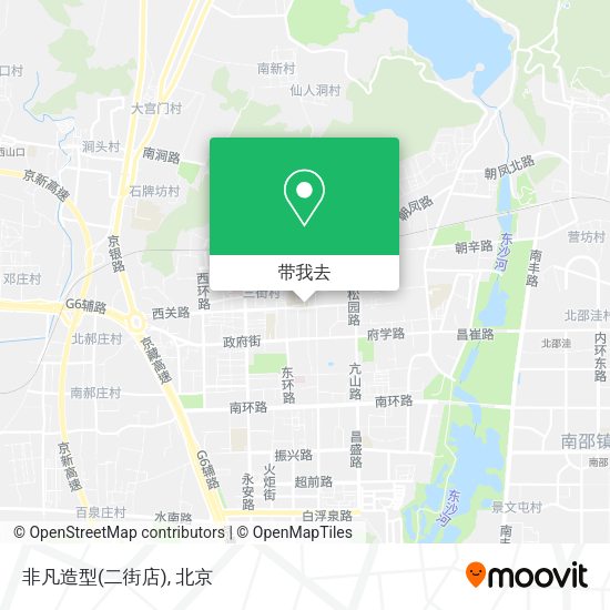 非凡造型(二街店)地图