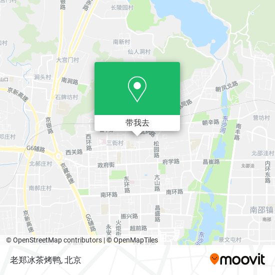老郑冰茶烤鸭地图