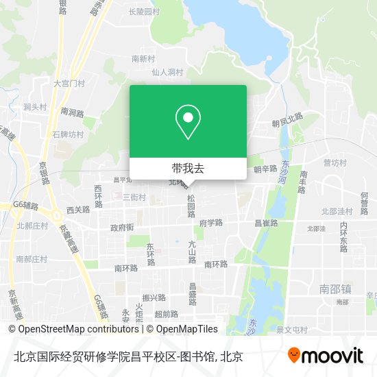 北京国际经贸研修学院昌平校区-图书馆地图