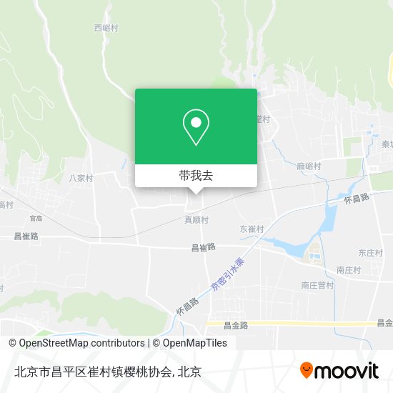 北京市昌平区崔村镇樱桃协会地图