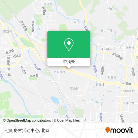 七间房村活动中心地图