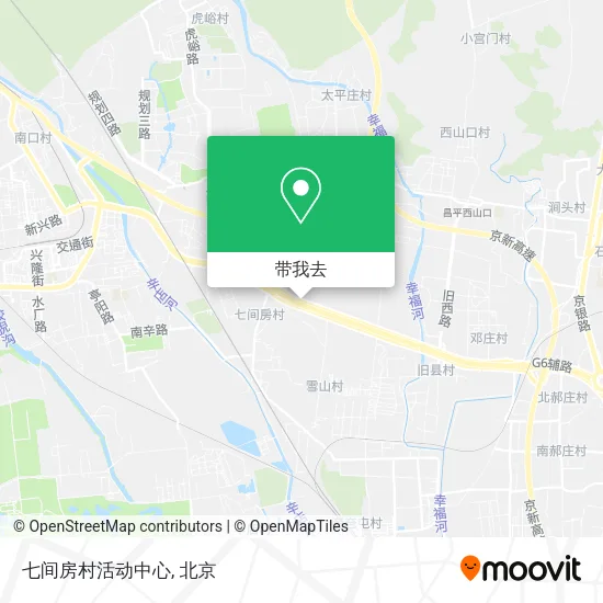 七间房村活动中心地图