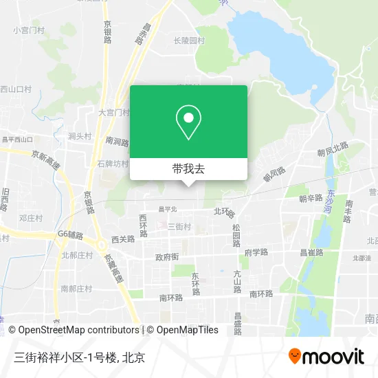 三街裕祥小区-1号楼地图