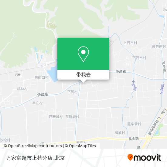万家富超市上苑分店地图