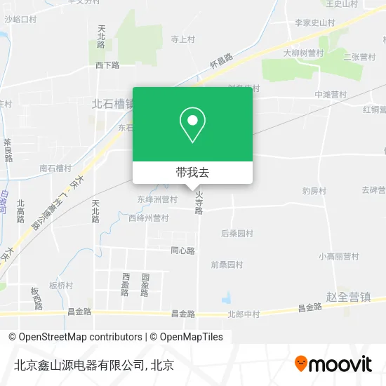 北京鑫山源电器有限公司地图