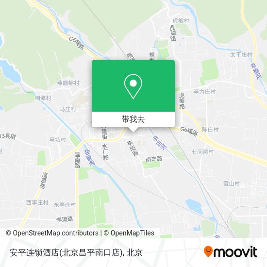 安平连锁酒店(北京昌平南口店)地图