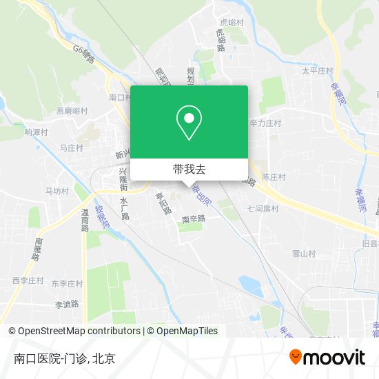 南口医院-门诊地图
