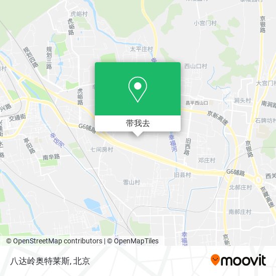 八达岭奥特莱斯地图