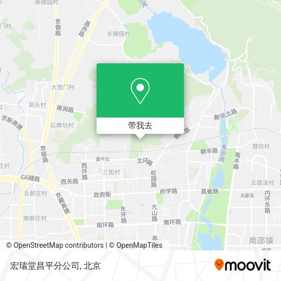 宏瑞堂昌平分公司地图