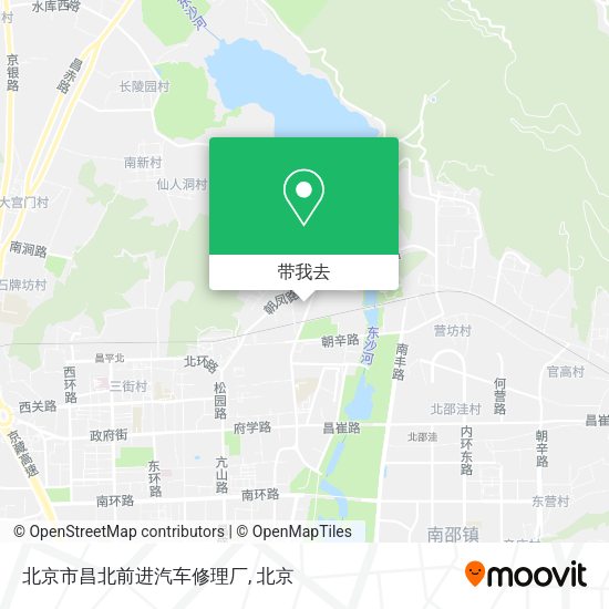 北京市昌北前进汽车修理厂地图