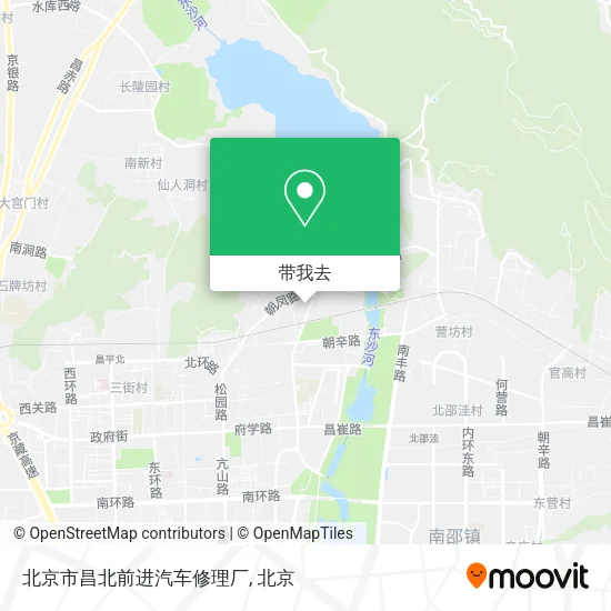 北京市昌北前进汽车修理厂地图