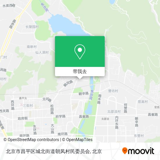 北京市昌平区城北街道朝凤村民委员会地图