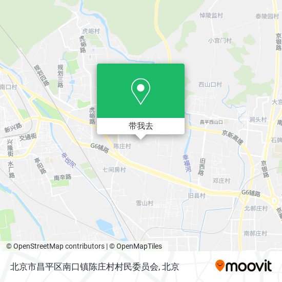 北京市昌平区南口镇陈庄村村民委员会地图