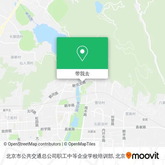 北京市公共交通总公司职工中等企业学校培训部地图