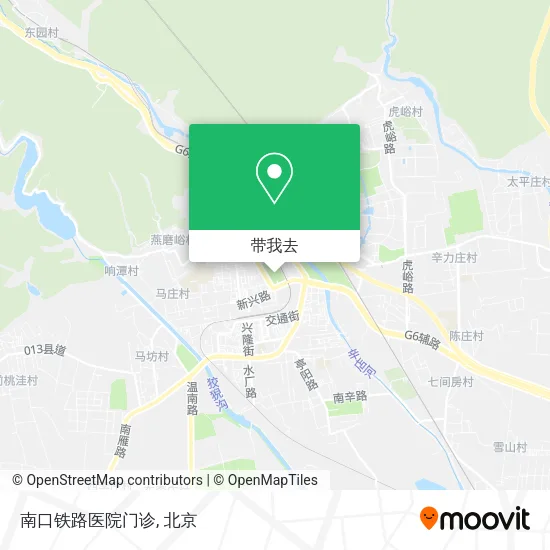 南口铁路医院门诊地图