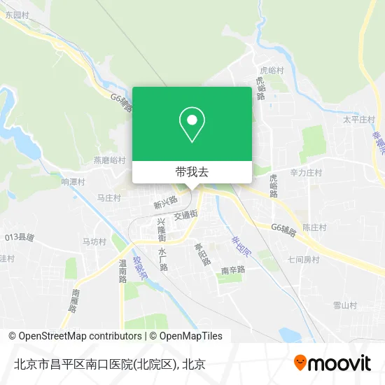 北京市昌平区南口医院(北院区)地图