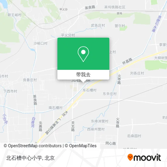 北石槽中心小学地图