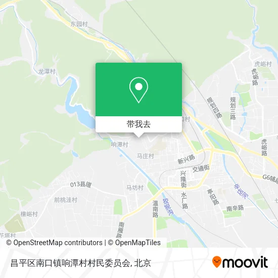 昌平区南口镇响潭村村民委员会地图