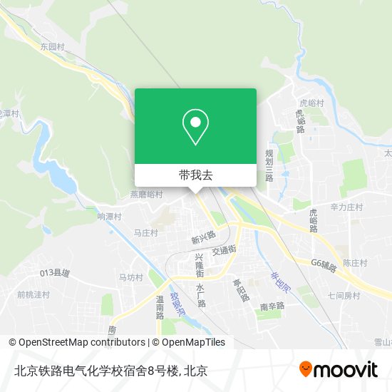 北京铁路电气化学校宿舍8号楼地图