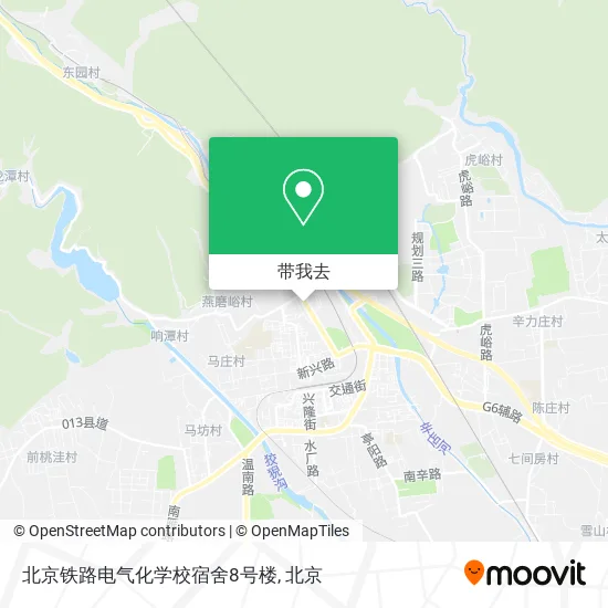 北京铁路电气化学校宿舍8号楼地图