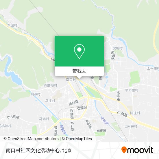南口村社区文化活动中心地图