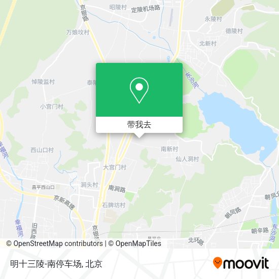 明十三陵-南停车场地图