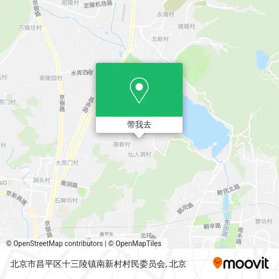 北京市昌平区十三陵镇南新村村民委员会地图