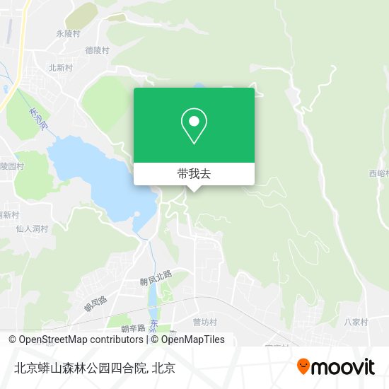 北京蟒山森林公园四合院地图